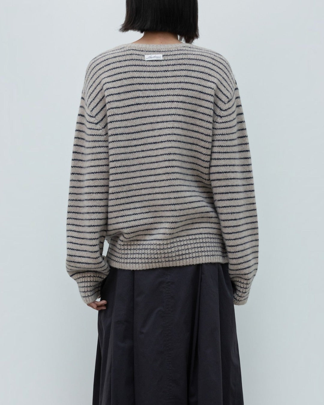 Low Classic - Striped Sweater - Beige