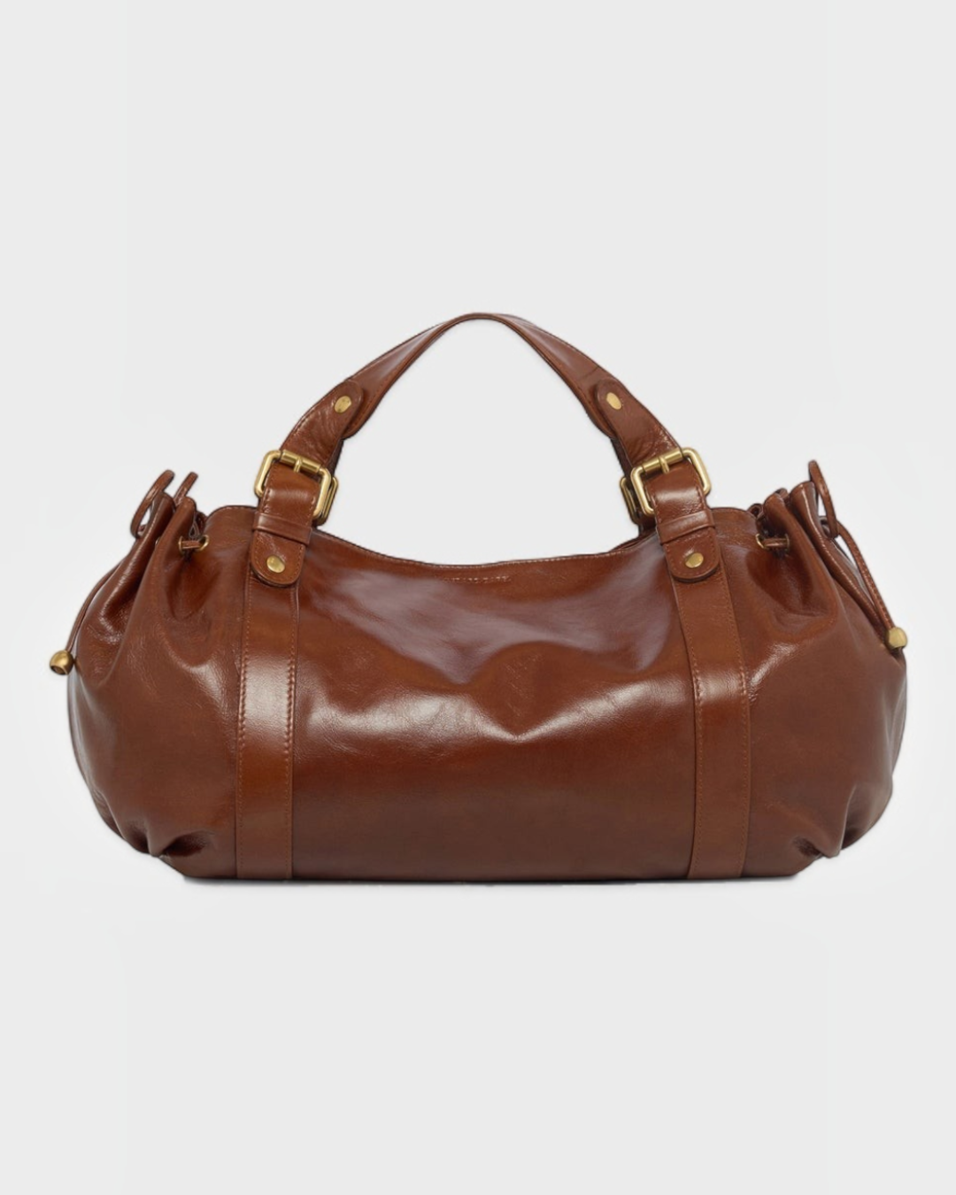 Gerard Darel - Sac À Main En Cuir Effet Froissé 24H - Caramel