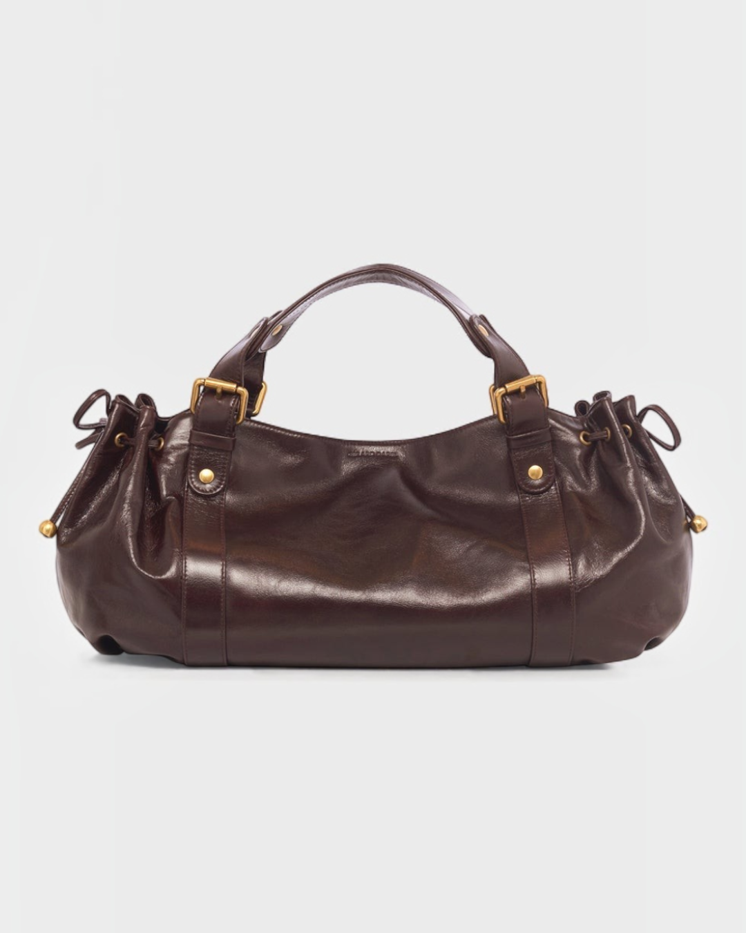 Gerard Darel - Sac À Main En Cuir Effet Froissé 24H - Moka