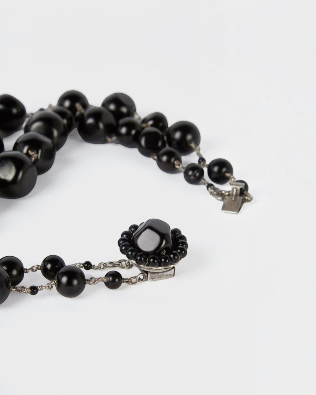Gerard Darel - Collier Double En Perles De Verre Jackie - Noir