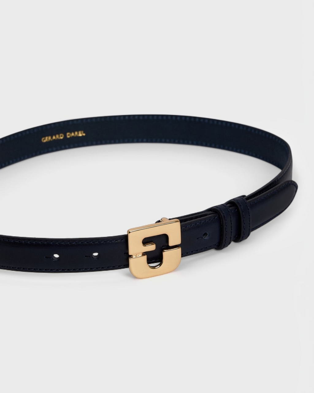 Gerard Darel - Le Lauren Signature Leather Belt - Navy