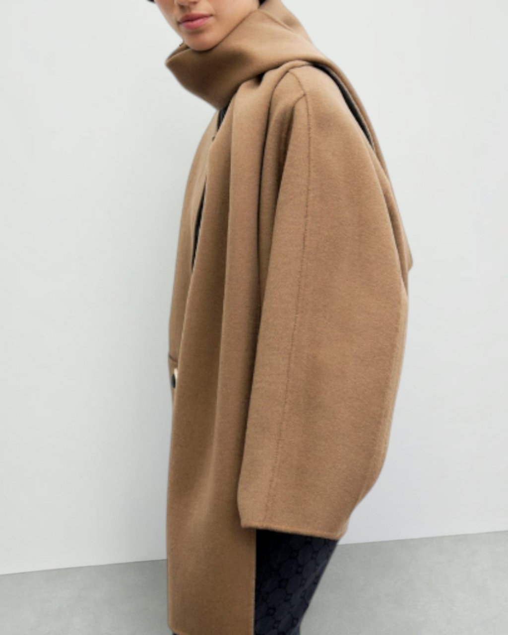 Gerard Darel - Manteau Zippé En Laine Double Face Amia - Gris