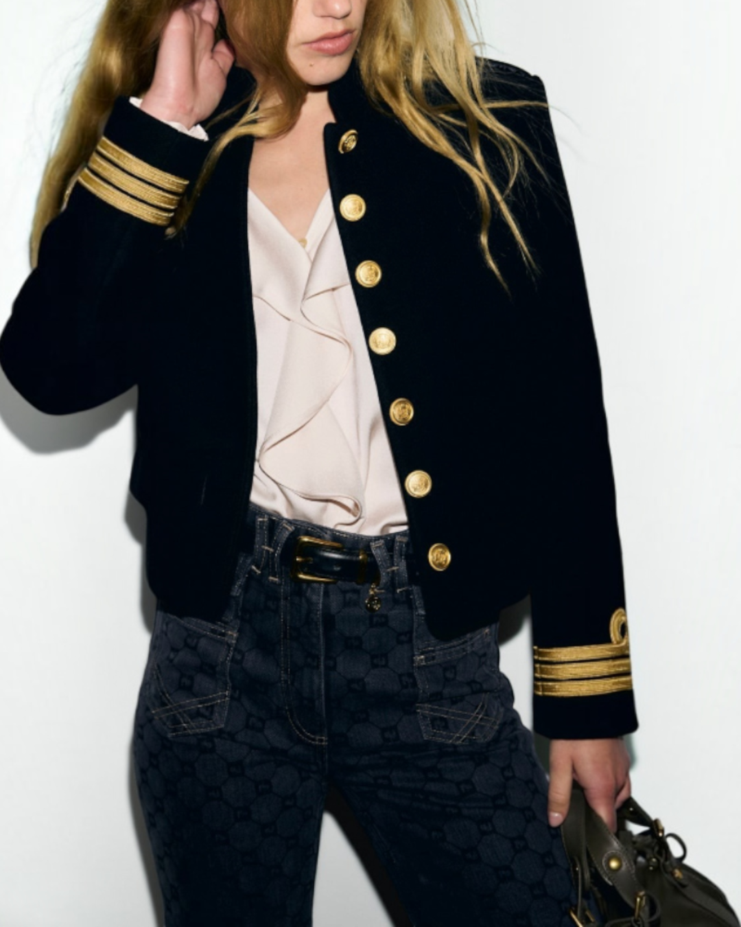 Gerard Darel - Veste Courte Militaire Joslyn - Noir