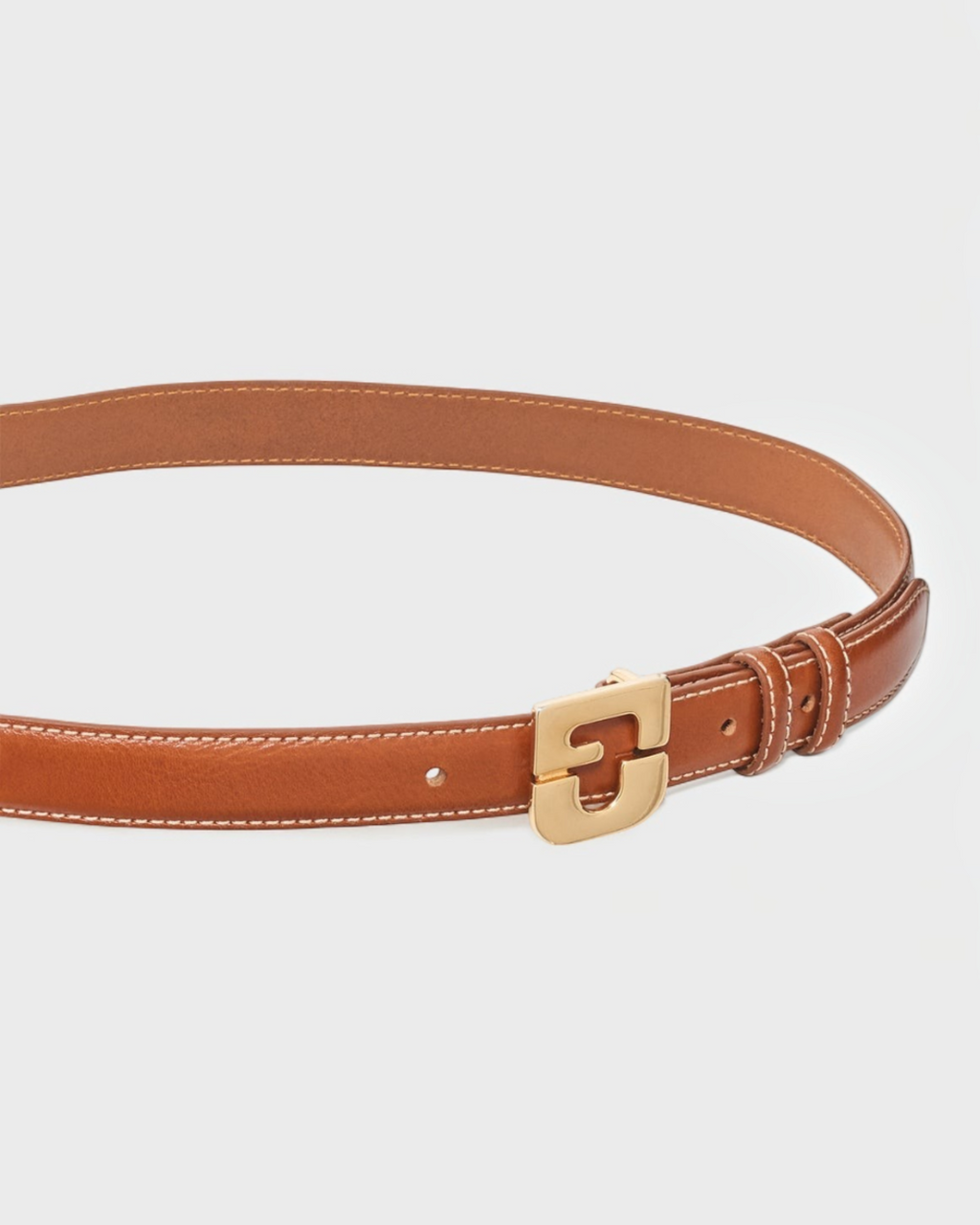 Gerard Darel - Ceinture Signature En Cuir Le Lauren - Marron