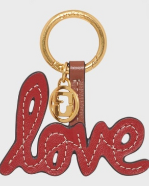 Charm En Cuir Love - Rouge