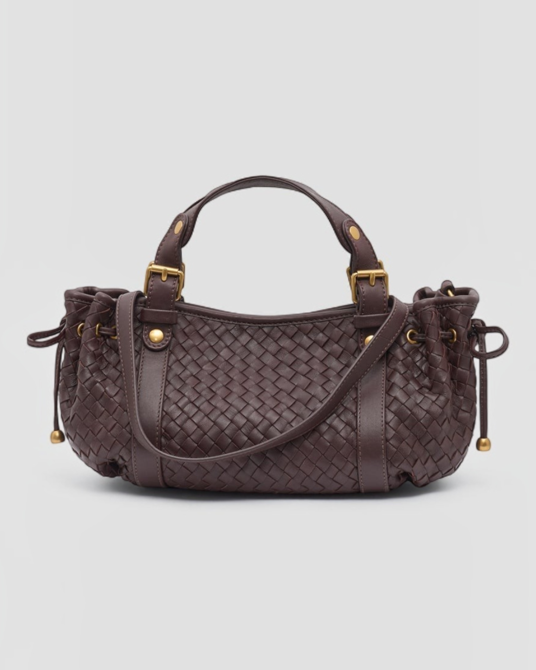 Gerard Darel - Mini Sac À Main En Cuir Tressé 12H - Bordeaux