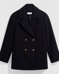 Gerard Darel - Alis Double Breasted Pea Coat - Navy
