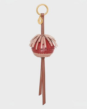 Charm En CuirPompon - Rose