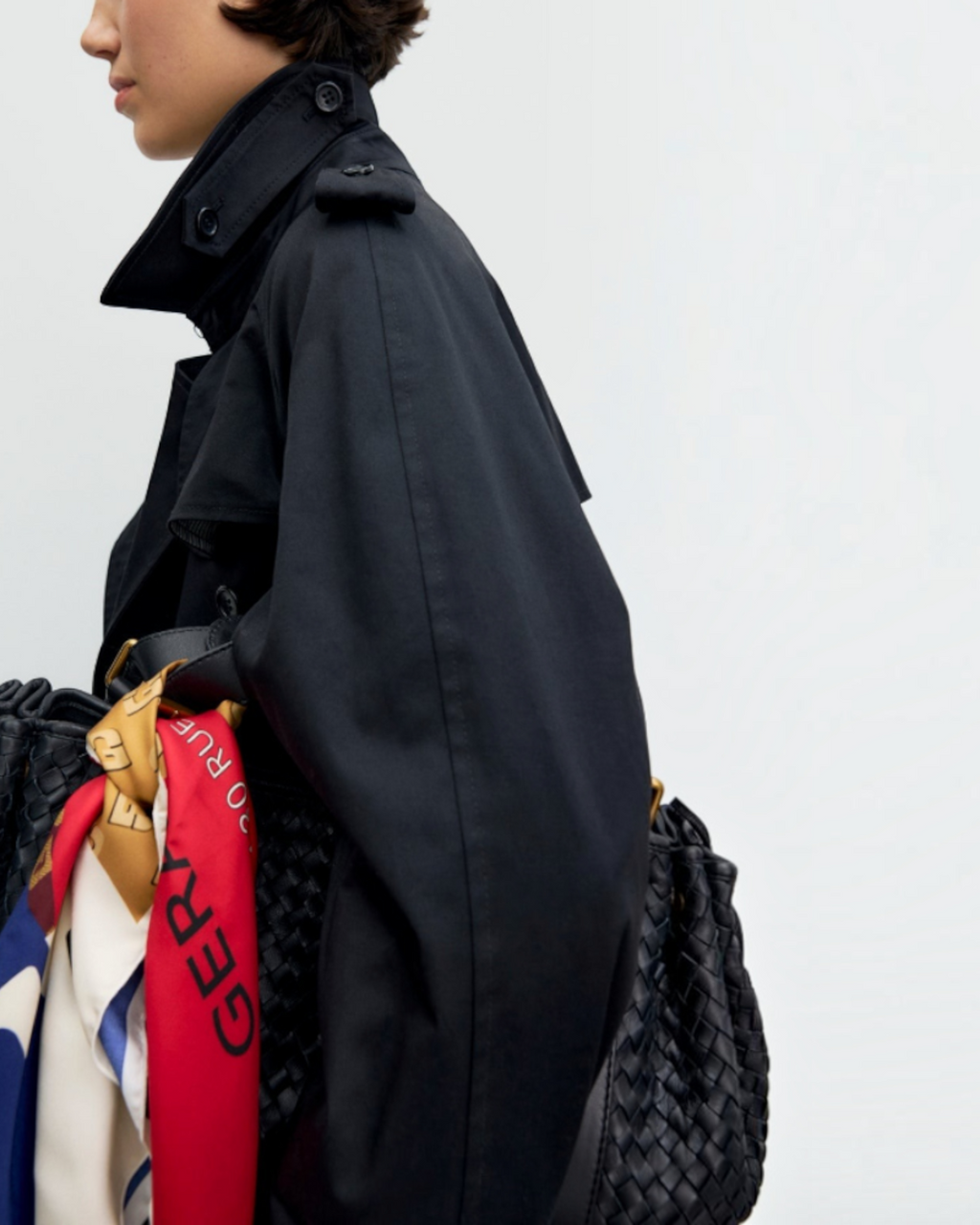 Gerard Darel - Trench Long Noir Serge - Noir