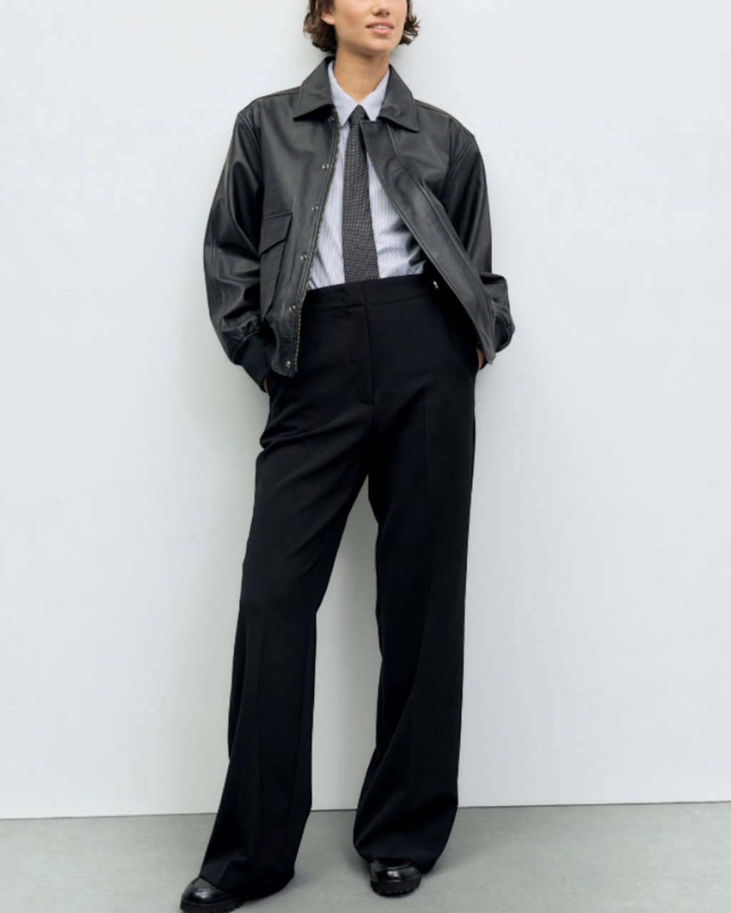 Gerard Darel - Nima Loose Leather Jacket - Black
