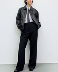 Gerard Darel - Nima Loose Leather Jacket - Black