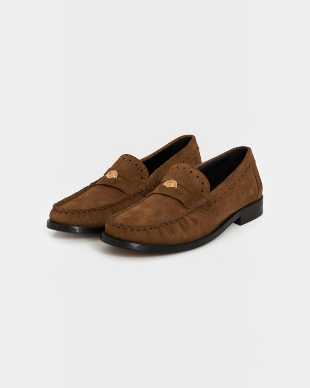Gerard Darel - Mocassins En Cuir Velours Augustine - Marron
