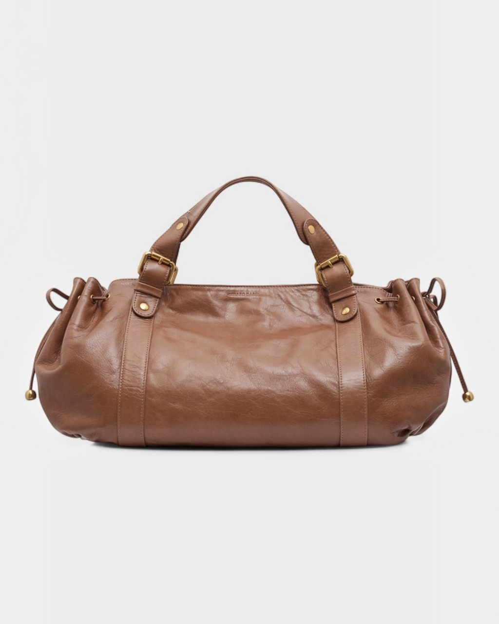 Gerard Darel - Sac À Main En Cuir Effet Froissé 24H - Chamois