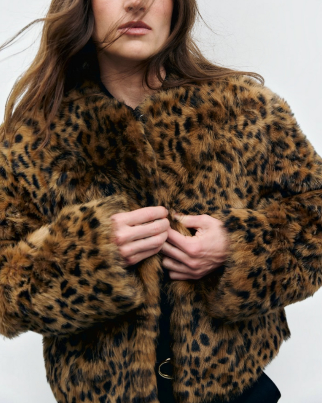 Gerard Darel - Leopard Print Shearling Faune - Yellow