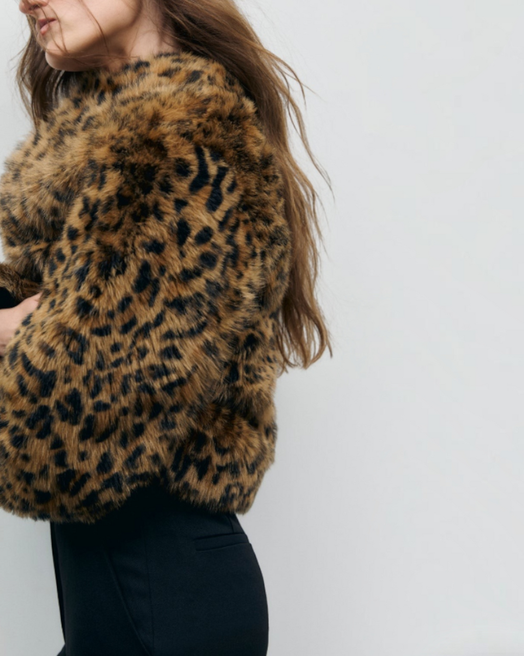 Gerard Darel - Leopard Print Shearling Faune - Yellow