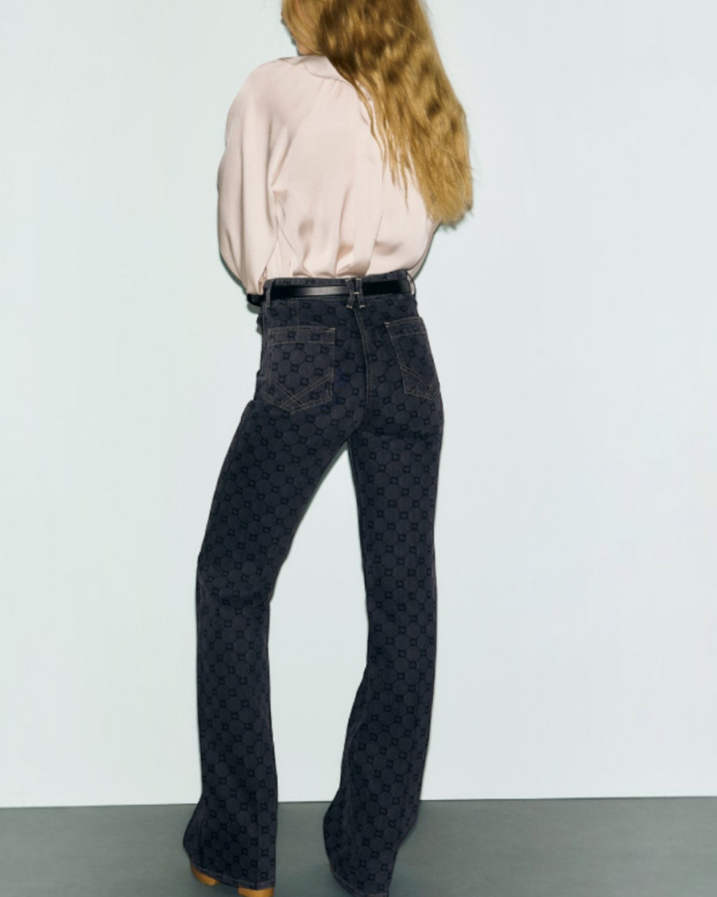 Gerard Darel - Jean Flare À Monogramme Anna - Gris