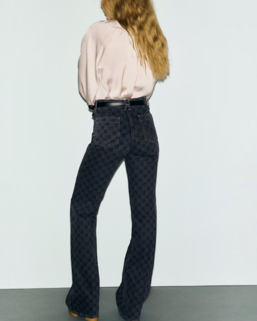 Gerard Darel - Jean Flare À Monogramme Anna - Gris