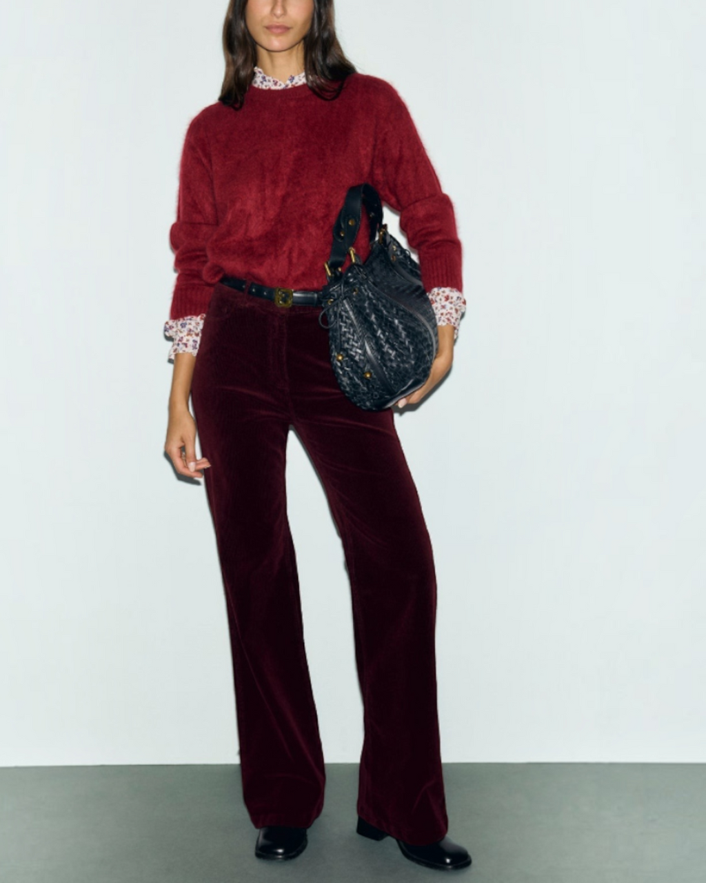 Gerard Darel - Rida Brushed Cashmere Round-Neck Sweater - Red