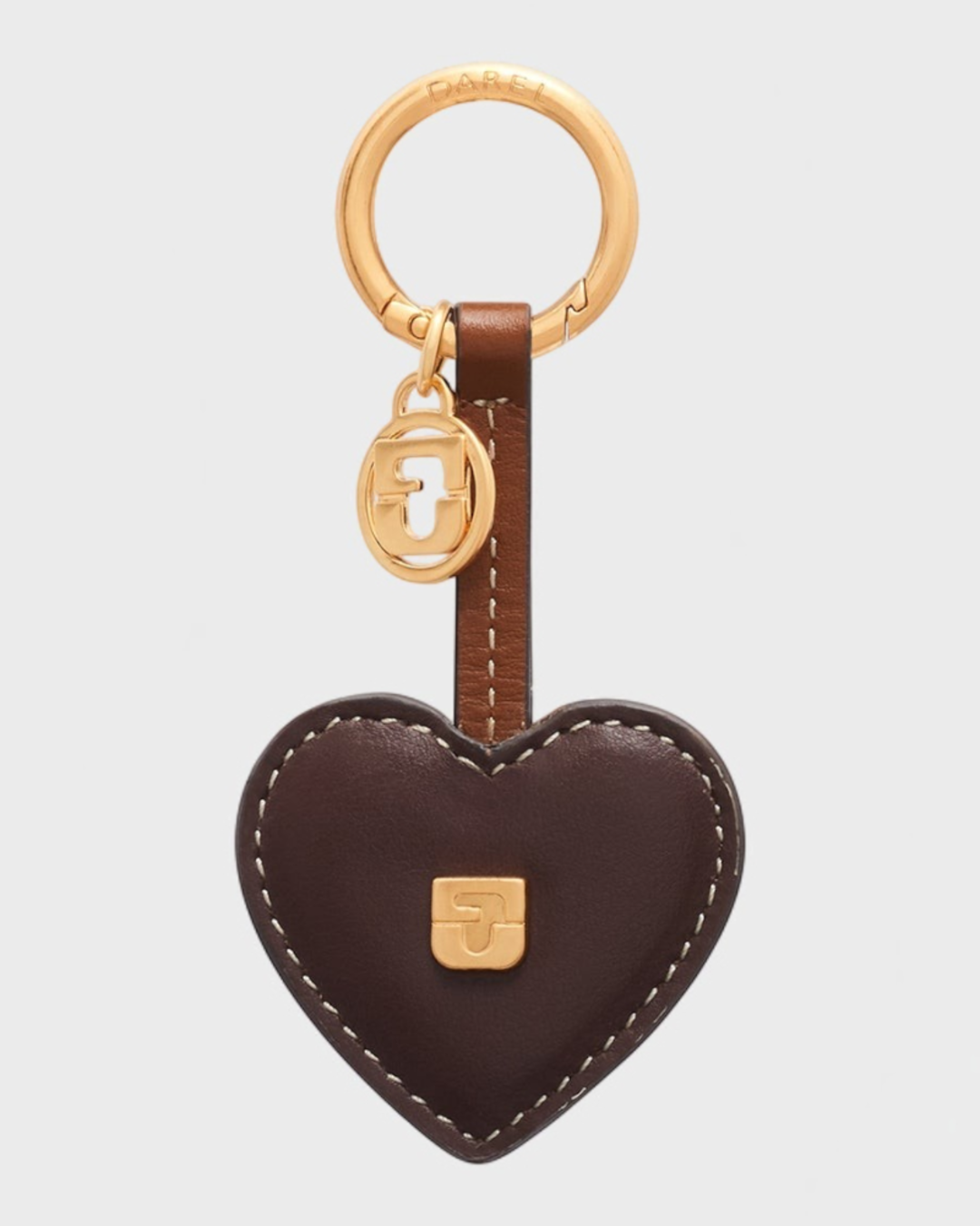 Gerard Darel - Charm En Cuir Atout Cœur - Marron