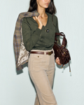 Gerard Darel - Pull V En Laine Fine Rachel - Vert