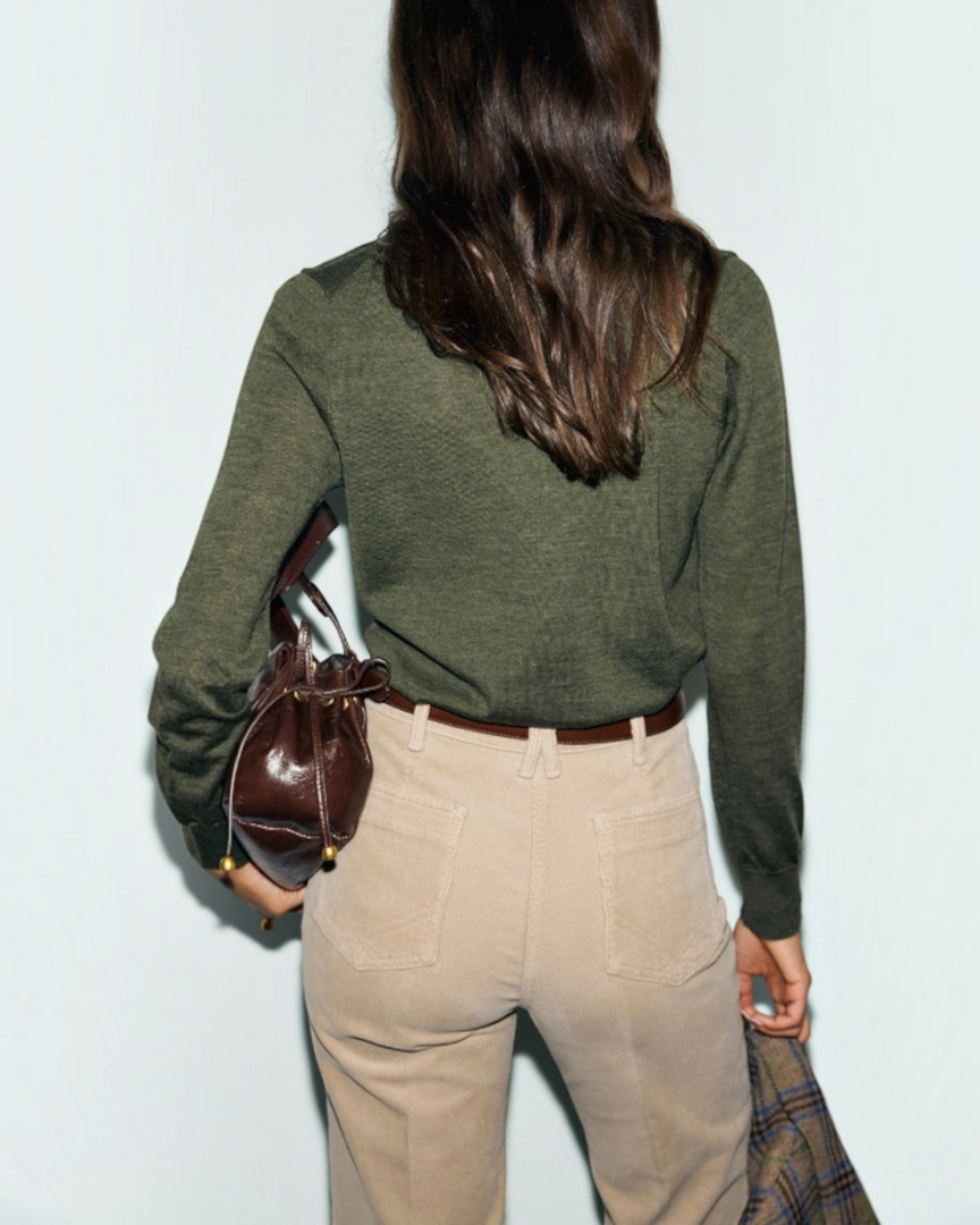 Gerard Darel - Pull V En Laine Fine Rachel - Vert