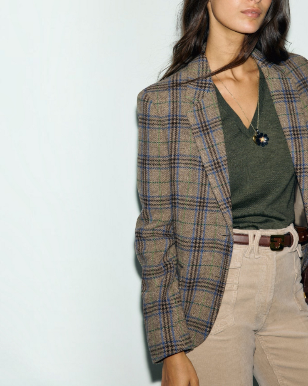 Gerard Darel - Pull V En Laine Fine Rachel - Vert