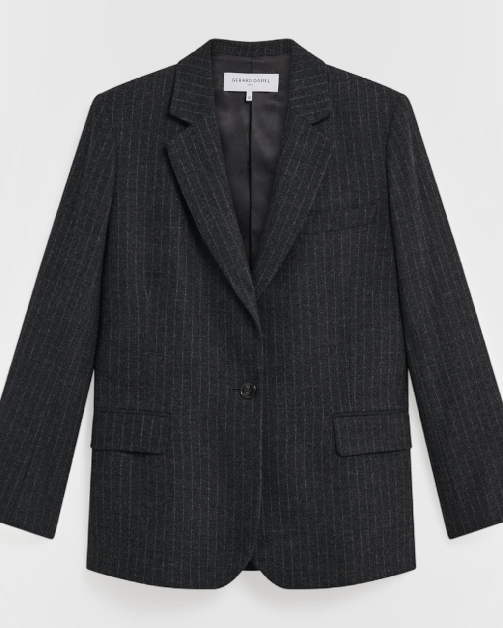 Gerard Darel - Justy Striped Flannel Jacket - Grey