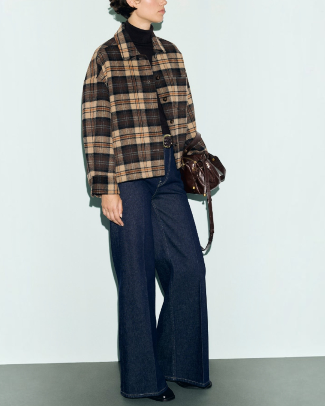 Gerard Darel - Josia Double-Face Wool Checked Overshirt - Brown