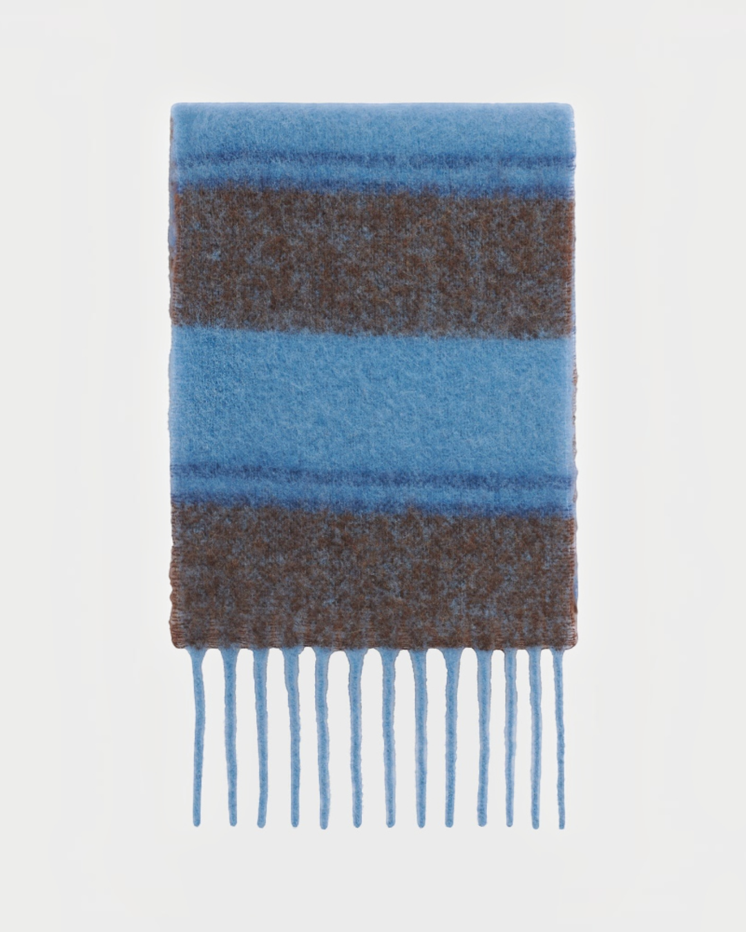 Gerard Darel - Syracusa Wide Striped Scarf - Blue