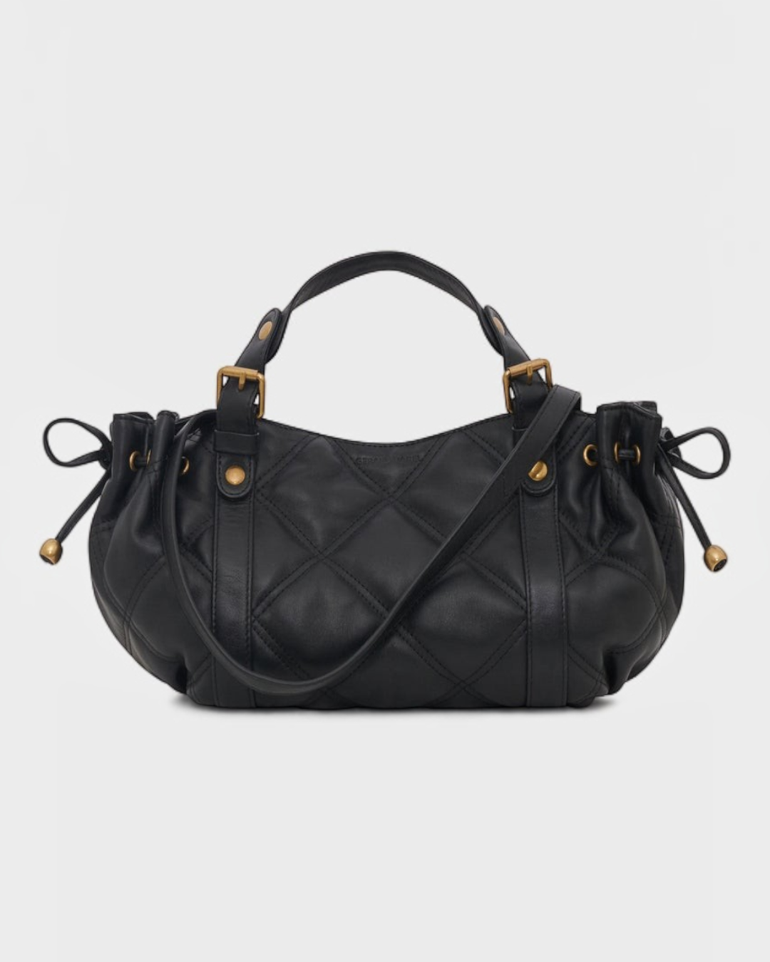 Gerard Darel - Mini Sac À Main En Cuir Matelassé 12H - Noir