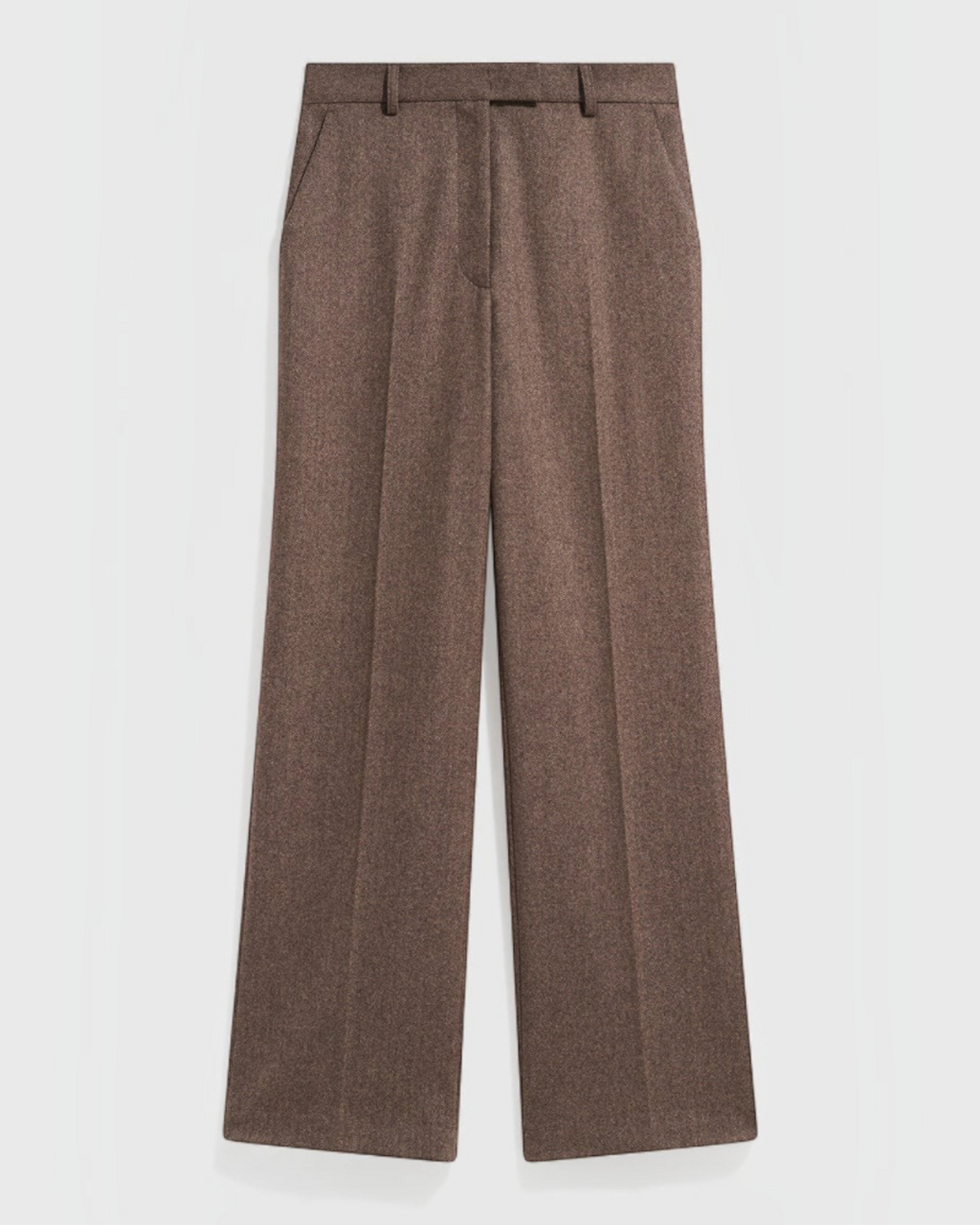 Gerard Darel - Mia Wide Herringbone Suit Trousers - Brown