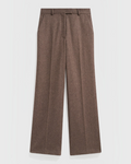 Gerard Darel - Mia Wide Herringbone Suit Trousers - Brown