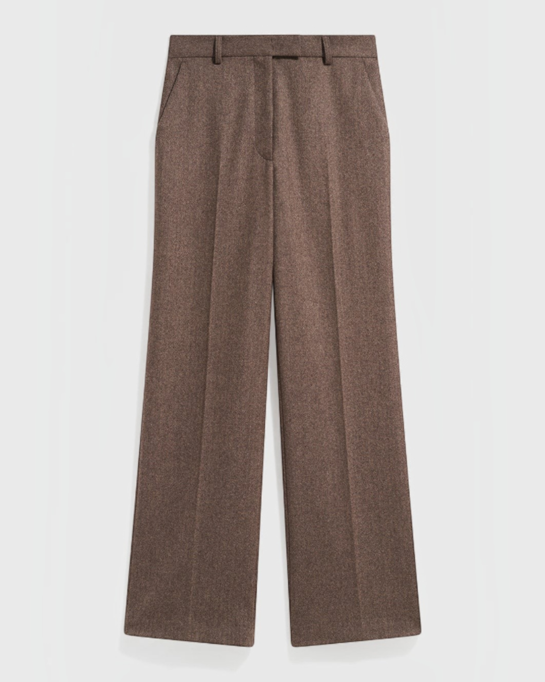 Gerard Darel - Mia Wide Herringbone Suit Trousers - Brown
