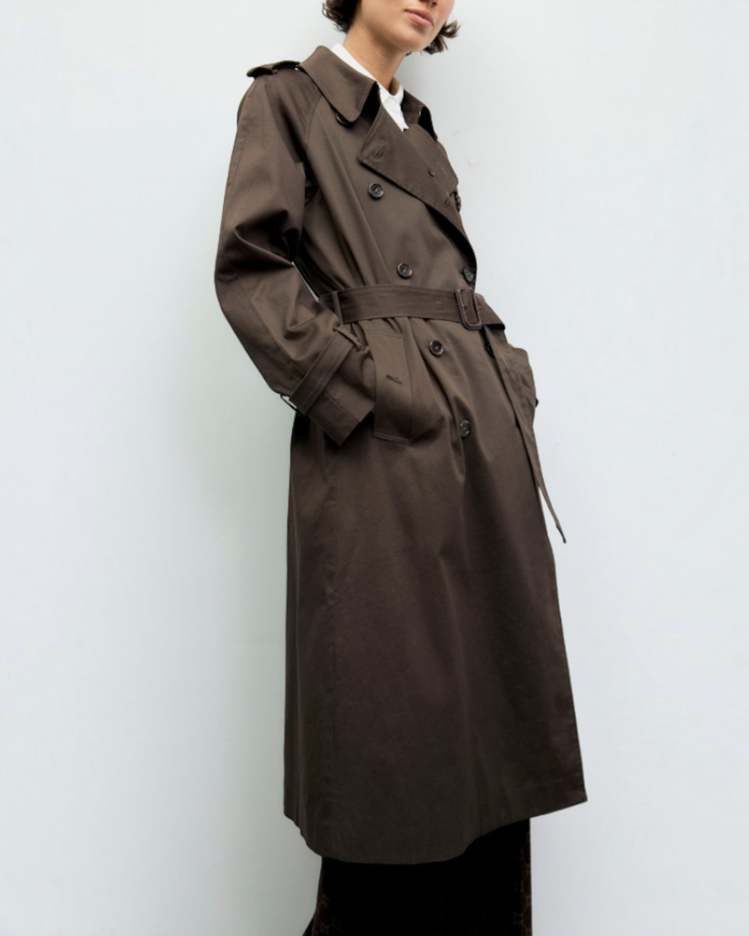 Gerard Darel - Long Serge Trench - Brown