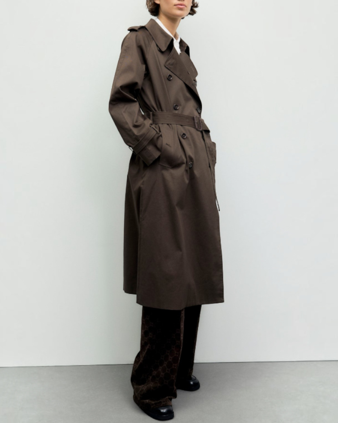 Gerard Darel - Long Serge Trench - Brown