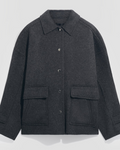Gerard Darel - Blouson En Laine Double Face Asti - Gris