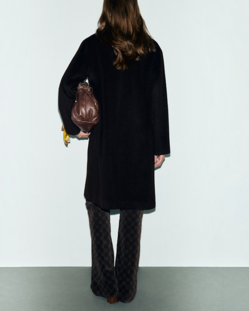 Gerard Darel - Aelis Straight Wool And Angora Coat - Brown