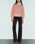 Gerard Darel - Riviera Loose Wool And Lace Sweater - Pink