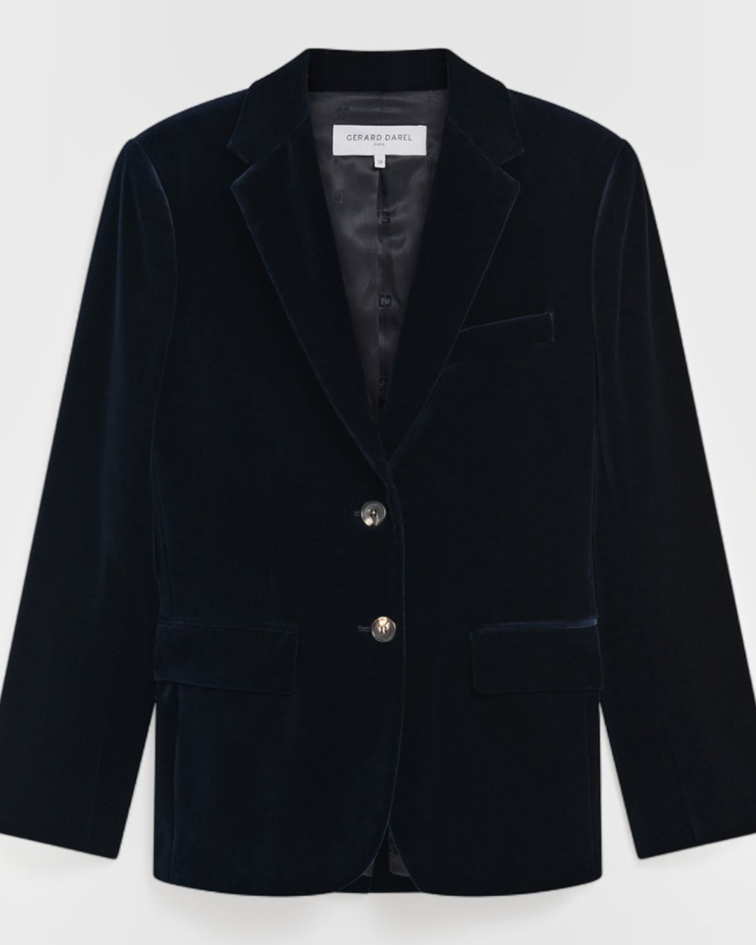 Gerard Darel - Ras Jyna Velvet Jacket - Navy