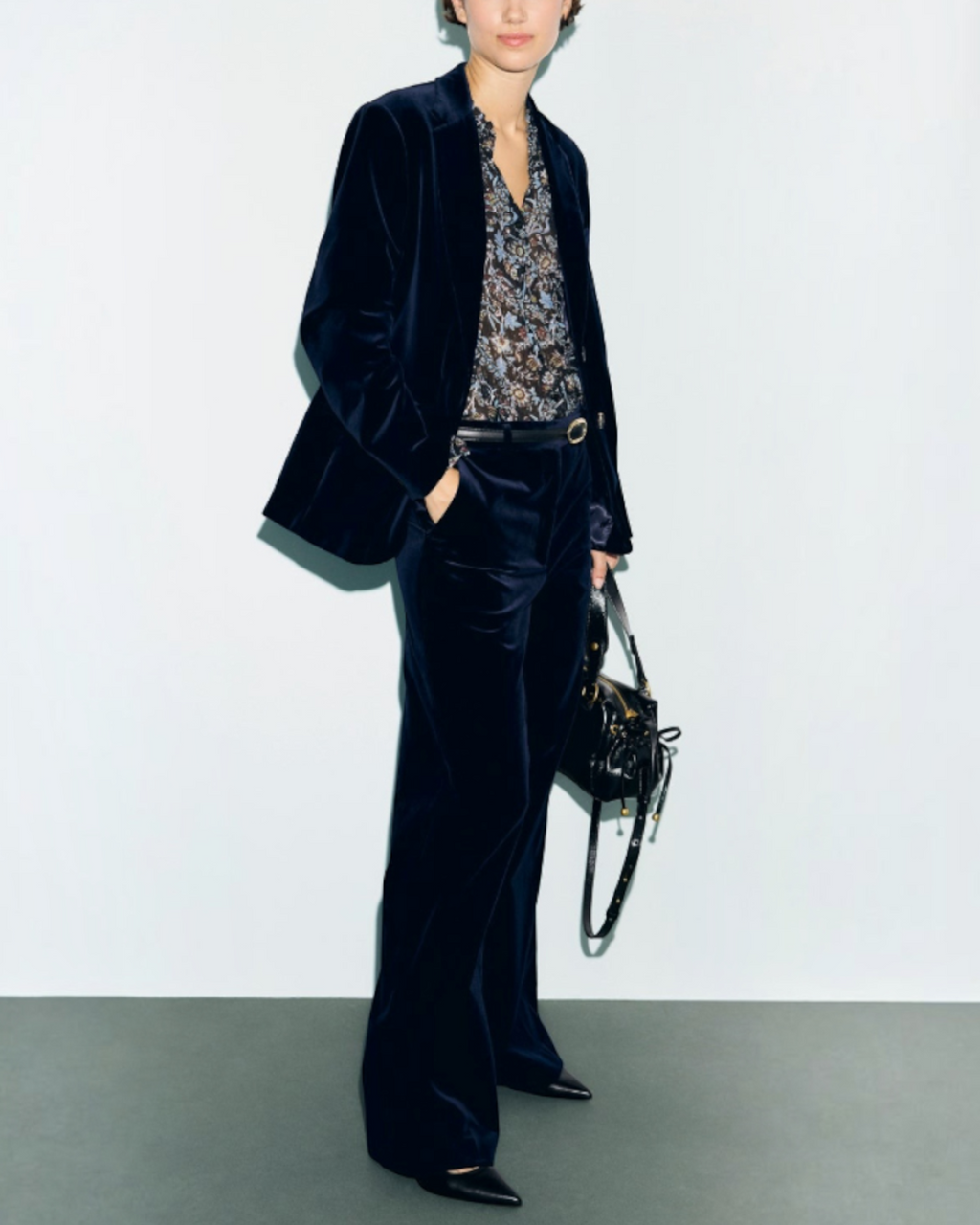 Gerard Darel - Ras Jyna Velvet Jacket - Navy