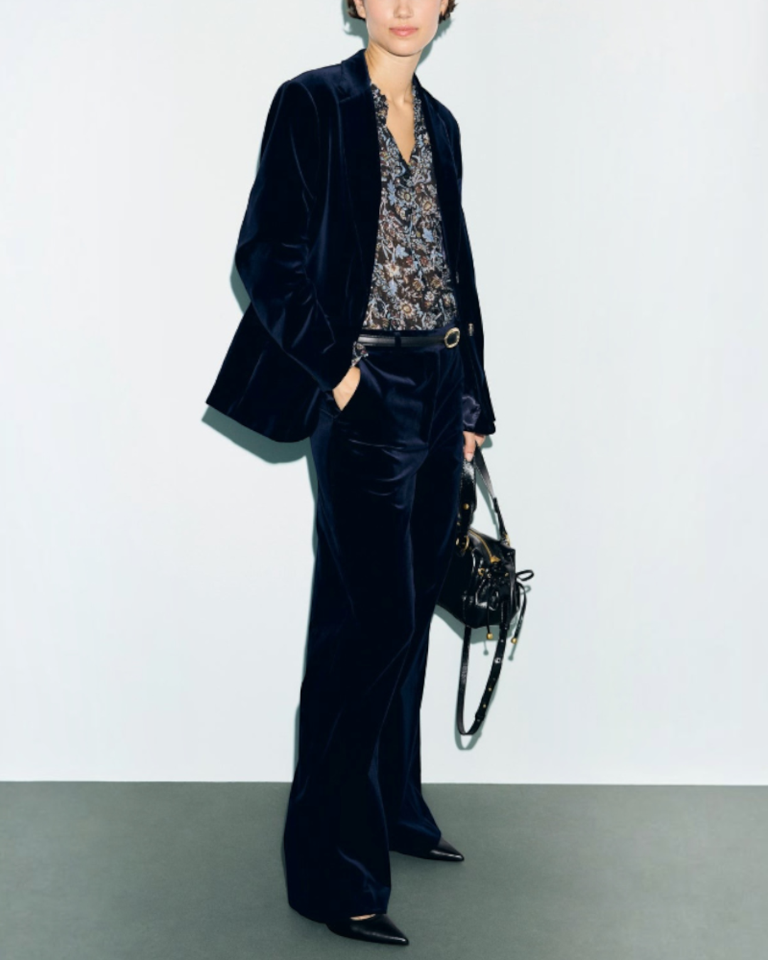 Gerard Darel - Ras Jyna Velvet Jacket - Navy
