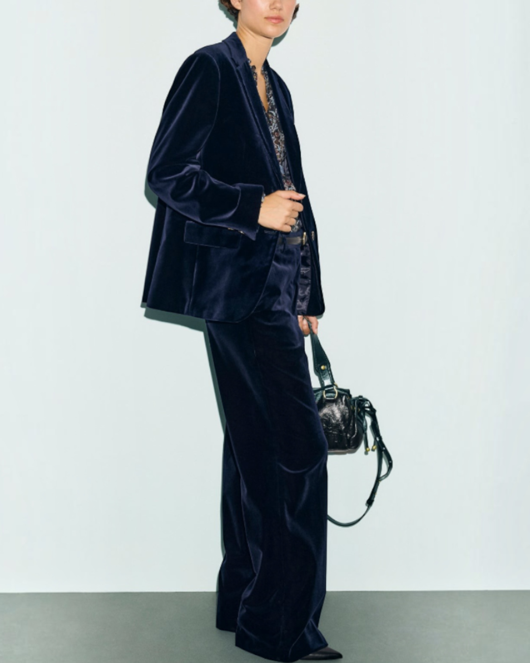 Gerard Darel - Ras Jyna Velvet Jacket - Navy