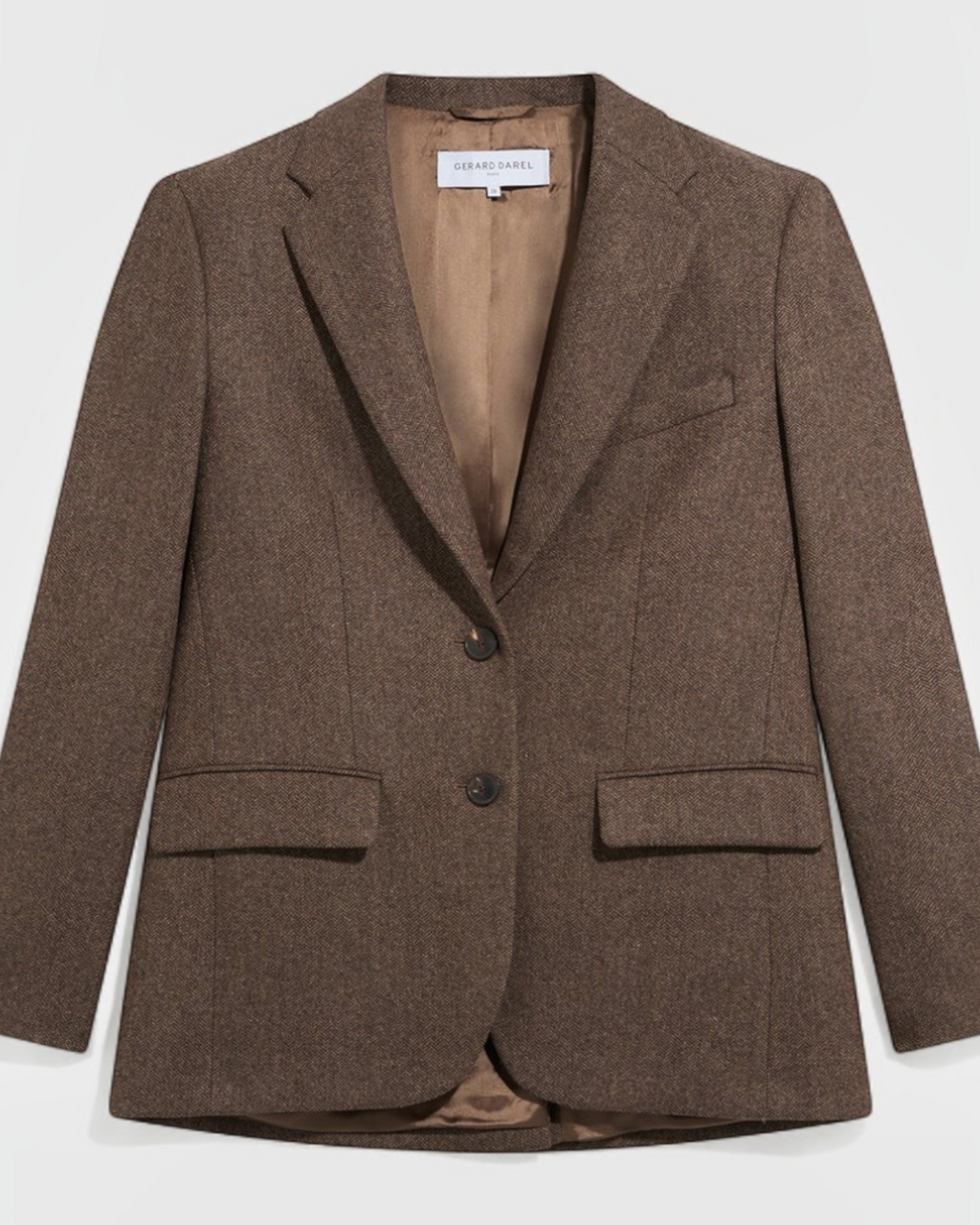 Gerard Darel - Veste À Chevrons Jov - Marron