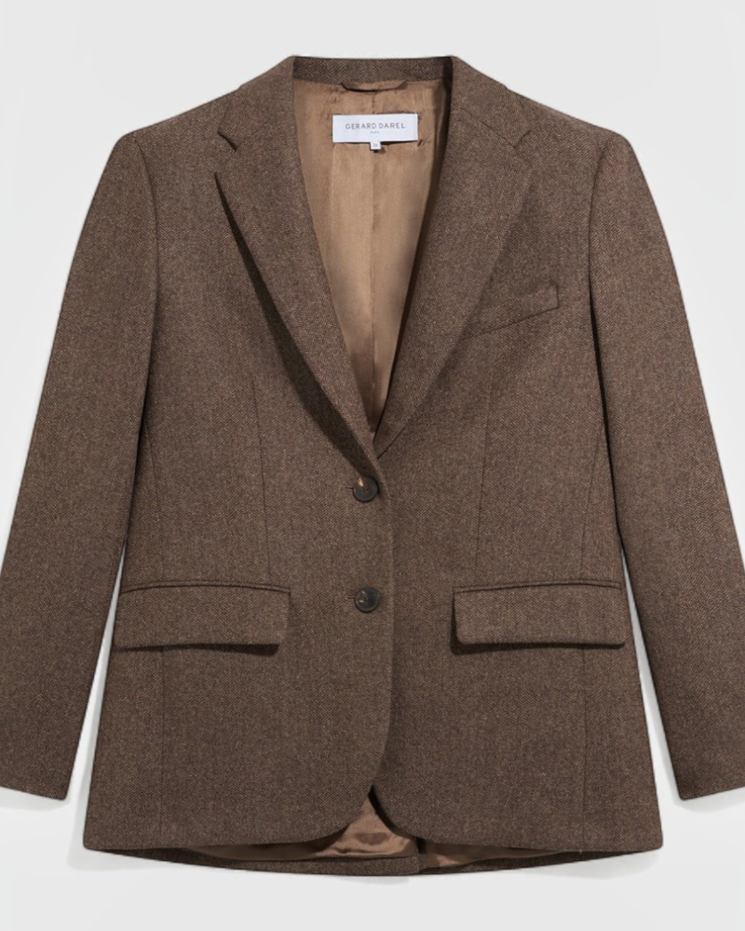 Gerard Darel - Jov Herringbone Jacket - Brown