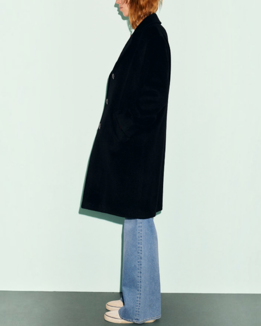 Gerard Darel - Aelis Straight Wool And Angora Coat - Black