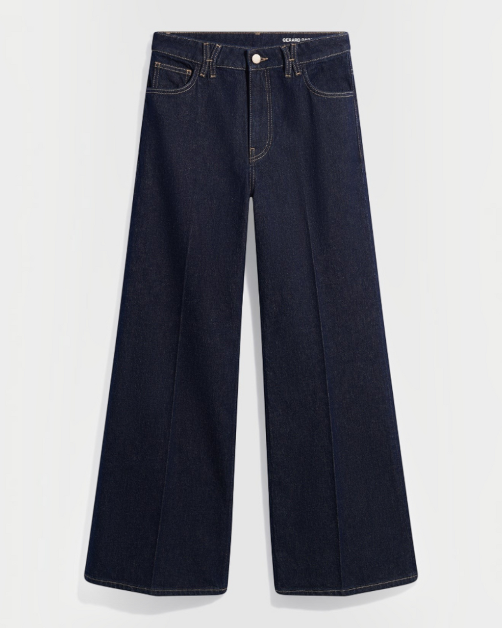 Gerard Darel - Jean Brut Droit Et Large À Pli Bianca - Bleu