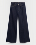 Gerard Darel - Jean Brut Droit Et Large À Pli Bianca - Bleu
