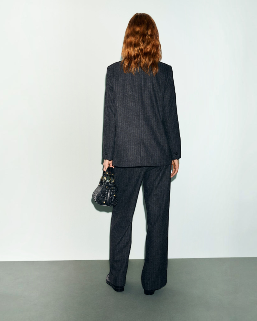 Gerard Darel - Pantalon En Flanelle Rayée Mini - Gris