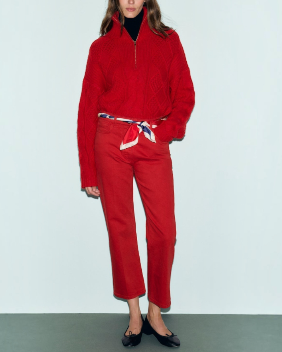 Gerard Darel - Jean Droit 7/8 Mirage - Rouge