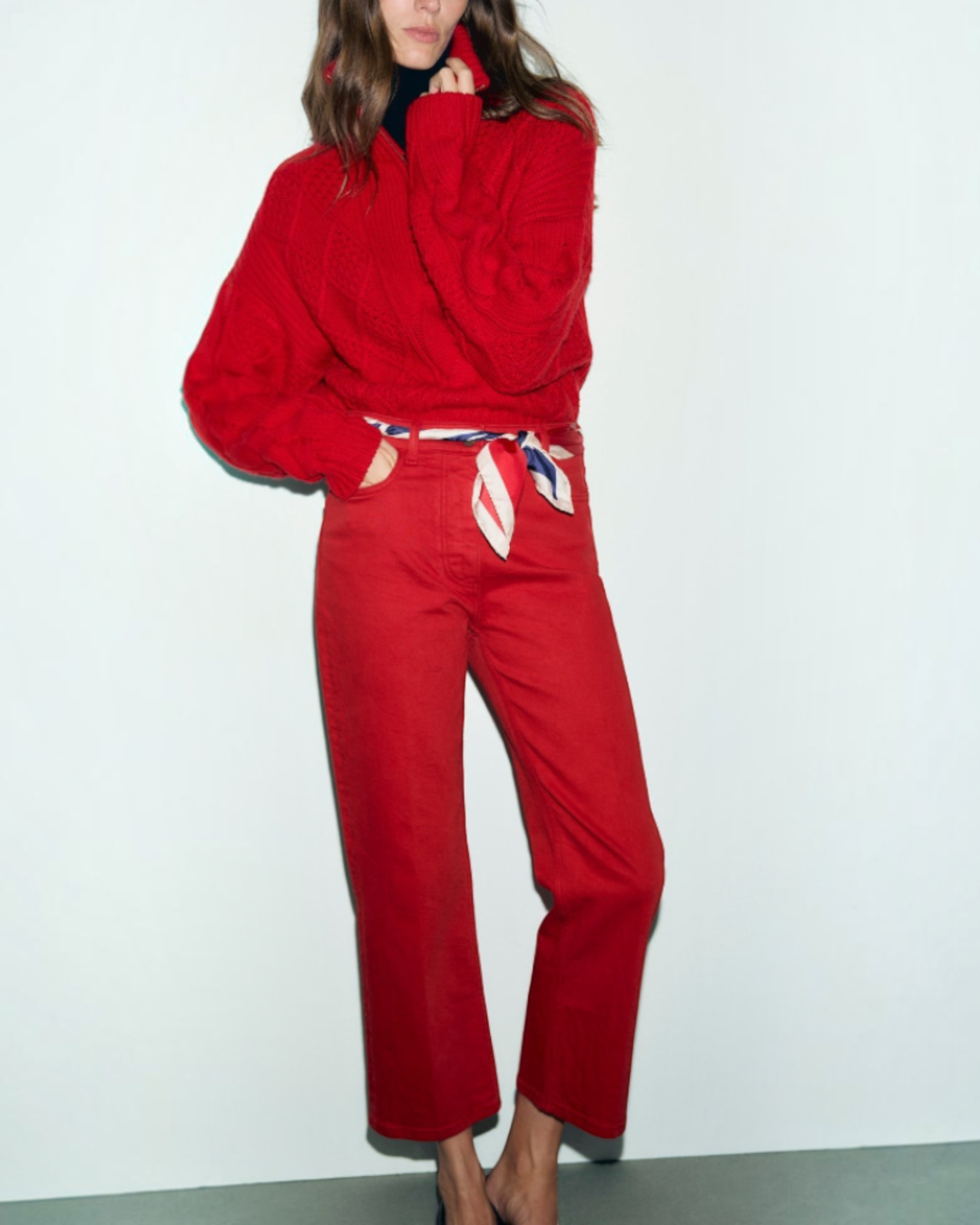 Gerard Darel - Jean Droit 7/8 Mirage - Rouge